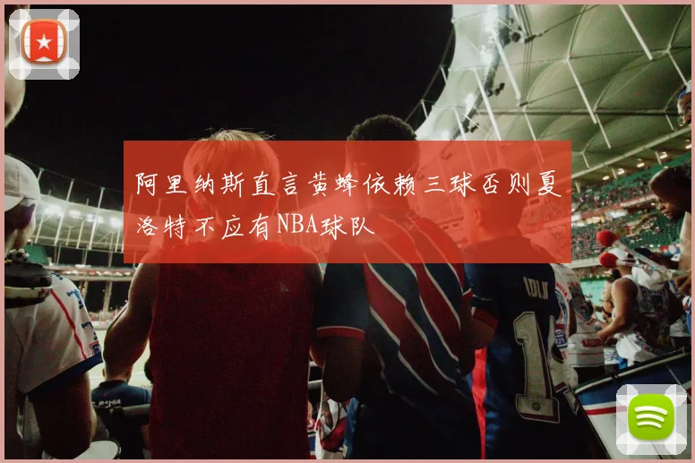 阿里纳斯直言黄蜂依赖三球否则夏洛特不应有NBA球队